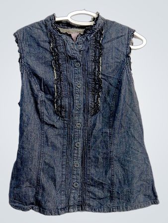 Chemise en denim sans manches Levi's avec volants