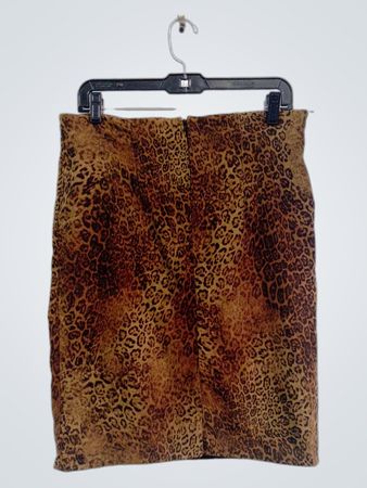 Jupe mini à motif léopard