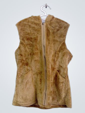 Veste en fourrure marron