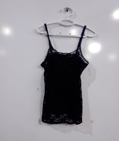 Smart Lady Spitzen-Camisole in Schwarz