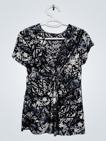 Daisy Fuentes Damenshirt mit Print und kurzen Ärmeln