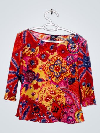 Bluse mit Tribal-Muster