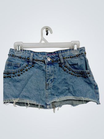 Edithed Jeans-Minirock mit Nieten