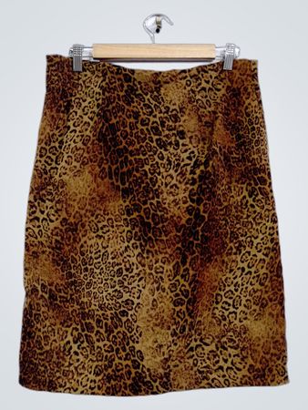 BRIGGS NEW YORK Rock mit Leopardenmuster