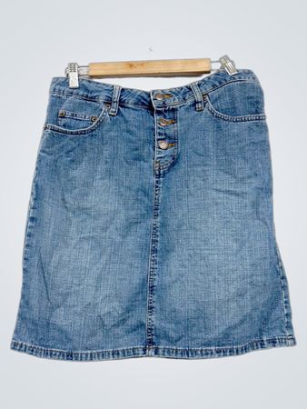 Old Navy blaue Jeans-Stoff A-Linien-Rock