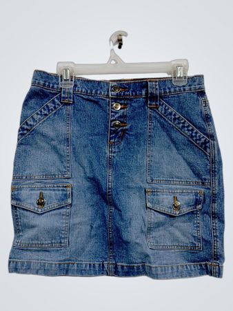 Roxy Jean Denim Cargo Minirock