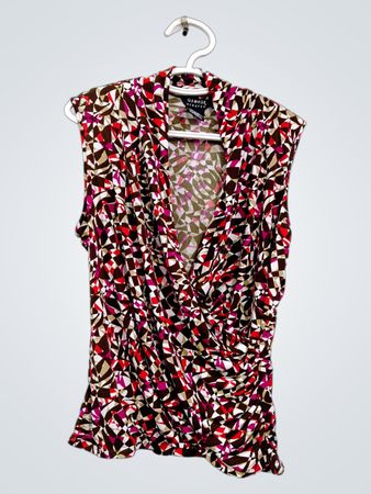 George Stretch ärmellose Bluse mit geometrischem Muster