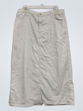 christopher & banks Damen Größe 12 Beige Maxirock