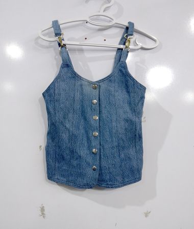 Denim-Button-Front-Top