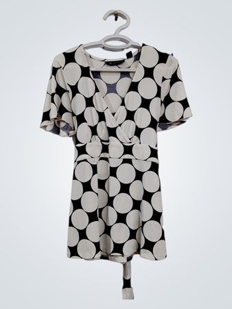 INC International Concepts Damen Wickeloberteil mit Polka-Dots