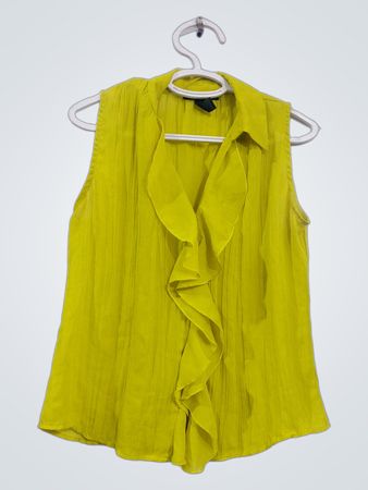 Style & Co. Petite ärmelloses Rüschentop