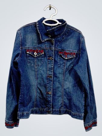 Roe & M bestickte Denim-Jacke