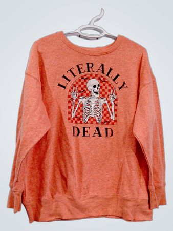 Feier! Halloween Skelett Grafik-Sweatshirt
