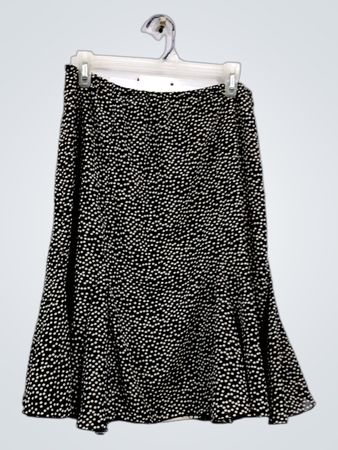 Nygard Collection schwarzer und weißer Rock mit Polka-Dots