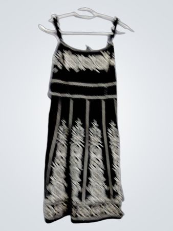 INC International Concepts schwarzes besticktes Trägerkleid