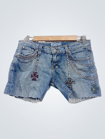 Kippys verzierte Jeansshorts