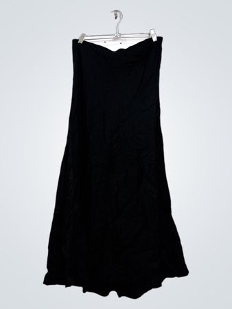 Wild Fable Schwarzes trägerloses Maxikleid