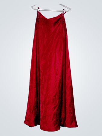 Oscar de la Renta Pink Label Nachthemd mit roter Spitze