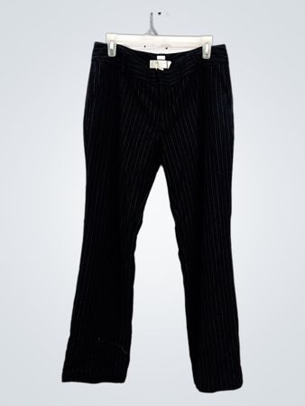 Old Navy Schwarze Nadelstreifen-Stretchhose