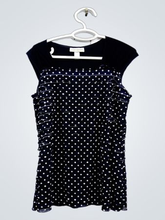 christopher & banks Navyblaues Top mit Polka-Dots