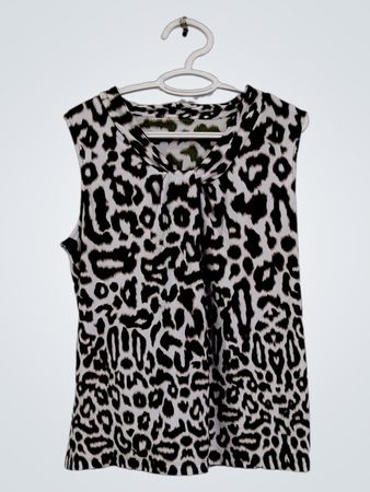 Ärmelloses Top mit Leopardenmuster