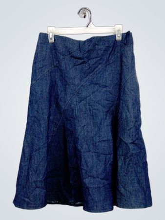 LARRY LEVINE STRETCH Jeansrock Größe 10