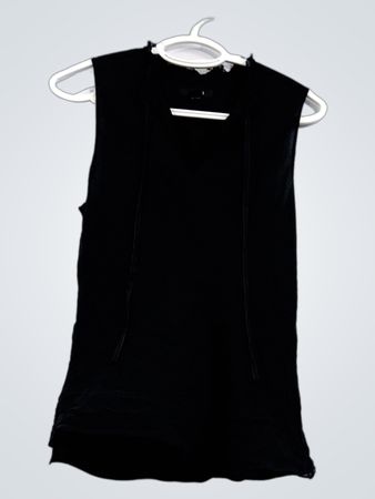 ALFANI Schwarzes ärmelloses Top
