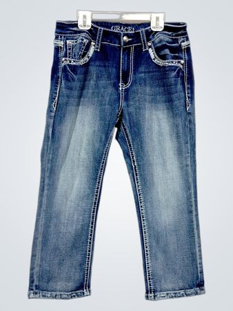 Grace Damenjeans mit verzierten Bootcut-Beinen