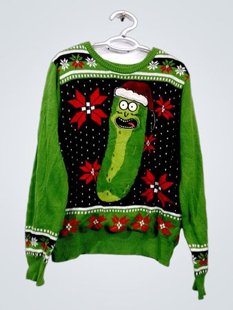 Rick und Morty Pickle Rick hässlicher Weihnachts-Pullover