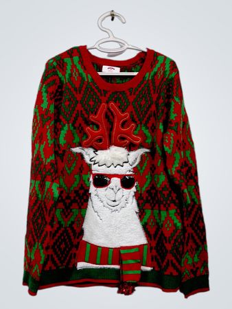 Holiday Time Lama hässlicher Weihnachts-Pullover