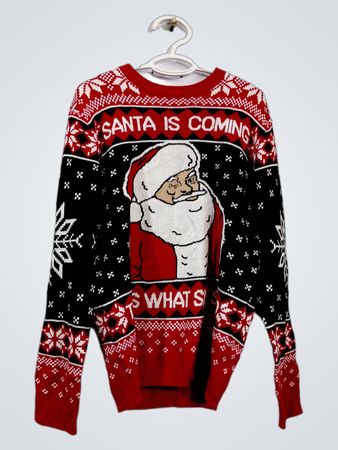 Ripple Junction Santa kommt hässlicher Weihnachts-Pullover