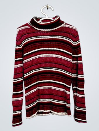 Denver Hayes gestreifter Rollkragenpullover