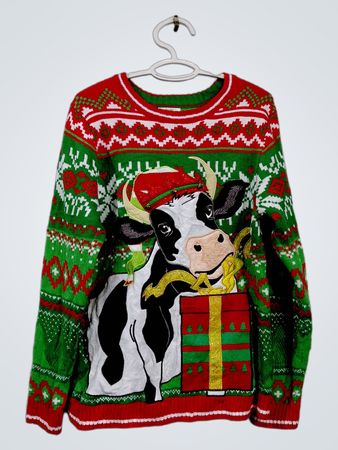 Holiday Time Cow Hässlicher Weihnachtspullover