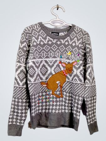 Herren Weihnachts-Hund Hässlicher Pullover