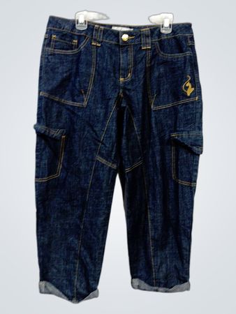 Phat Fashions Silver Label Denim Cargo Capris