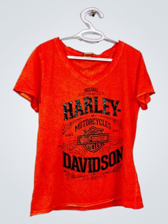 Harley-Davidson Orange Grafik-T-Shirt