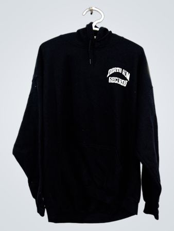 Death Row Records schwarzer Grafik-Hoodie