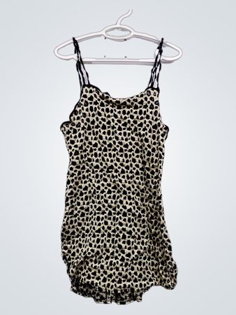 Cinema Etoile Leopard Print Slip Dress