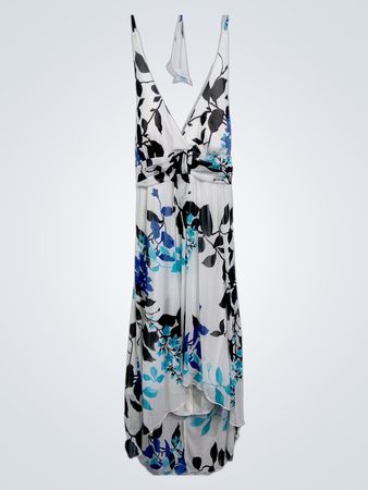 Sprachloses Blumen-Maxikleid