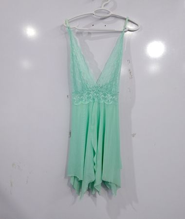 Mintgrünes Spitzen-Babydoll