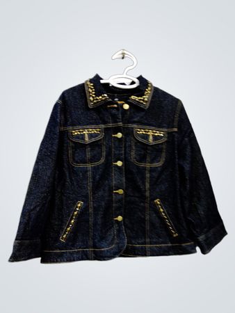 Ruby Rd. verzierte Denim-Jacke