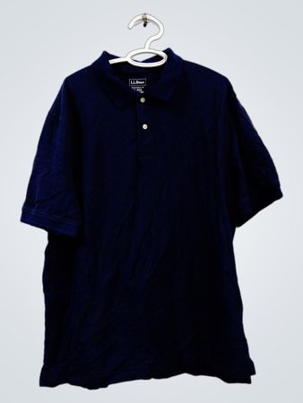 L.L.Bean Navy Blau Baumwoll-Poloshirt