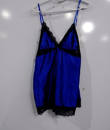 Secret Treasures Blue Lace Trim Cami