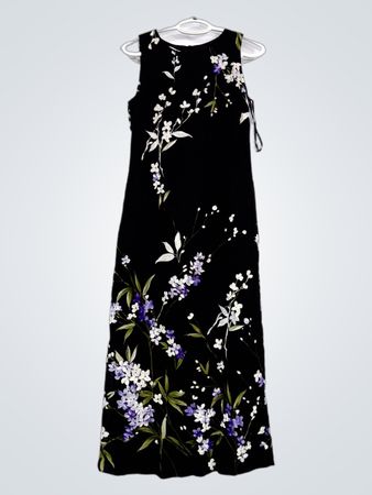 Jones New York Petite Blumen-Maxi-Kleid