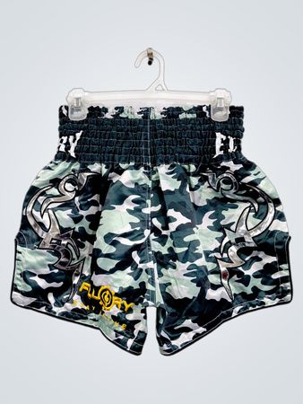 FLUORY Camouflage Muay Thai Shorts