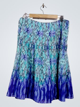 Evan-Picone Damen Faltenrock mit abstraktem Muster
