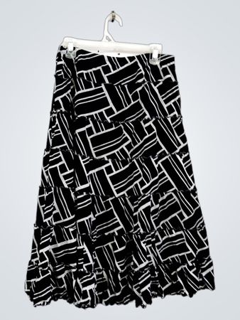 JM Collection Stufen-Maxi-Rock