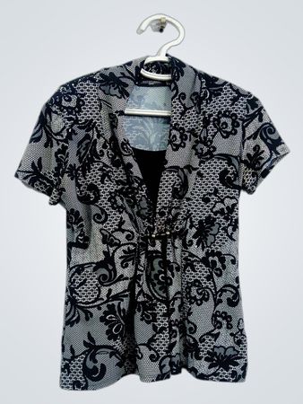 NOTATIONS Petite Bluse mit kurzem Arm