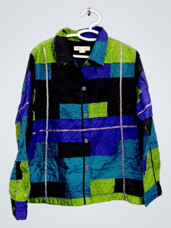 c.l.o.t.h.e.s. Damen-Patchwork-Jacke