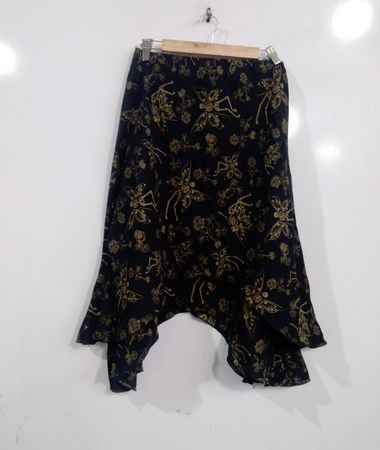 THORN & LACE schwarzer Rock mit Blumenmuster